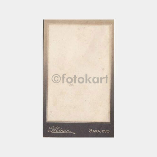 1940 Saraybosna Stüdyo Fotoğraf Kartonu