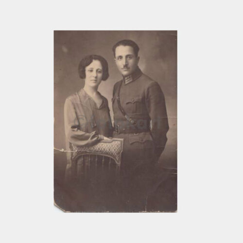 1926 Subay ve Eşi Stüdyo Konulu Fotoğraf
