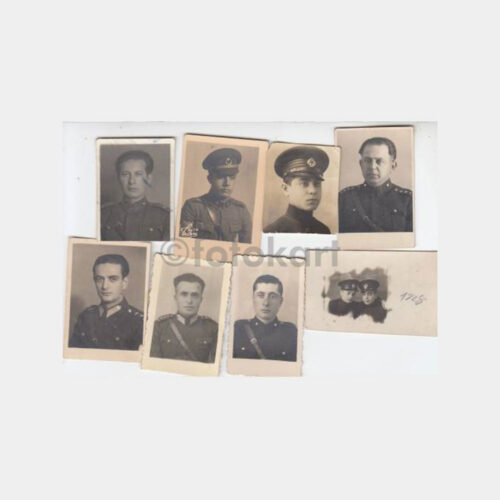 1943 Subay Fotoğrafları Lotu - 8 Adet