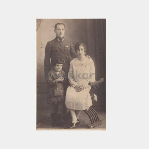 1928 Subay Ailesi Stüdyo Fotoğraf