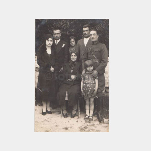 1930 Subay ve Ailesi Konulu Fotoğraf