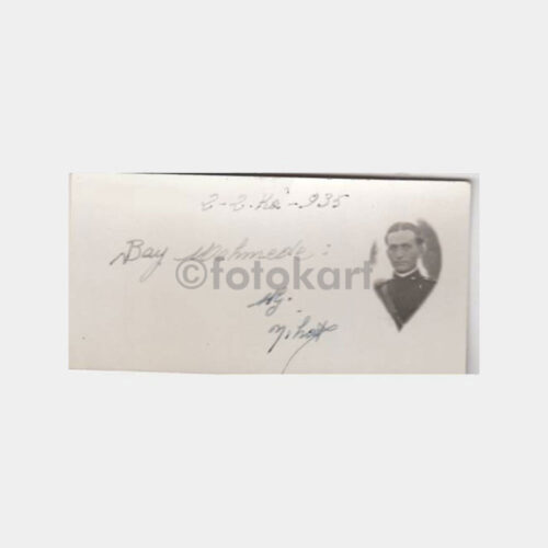 1935 Subay Tebrik Küçük Ebat Fotoğraf