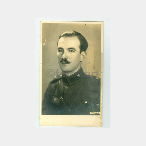 1935 Bıyıklı Subay Öğrenci Fotoğraf