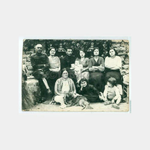 1936 Subay Aileleri Grup -Arka Plan- Fotoğraf