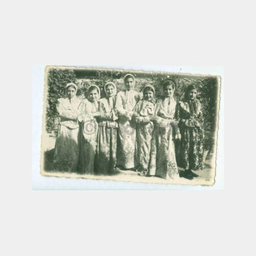 1937 Susurluk Okul Folklor Kızlar Fotoğraf