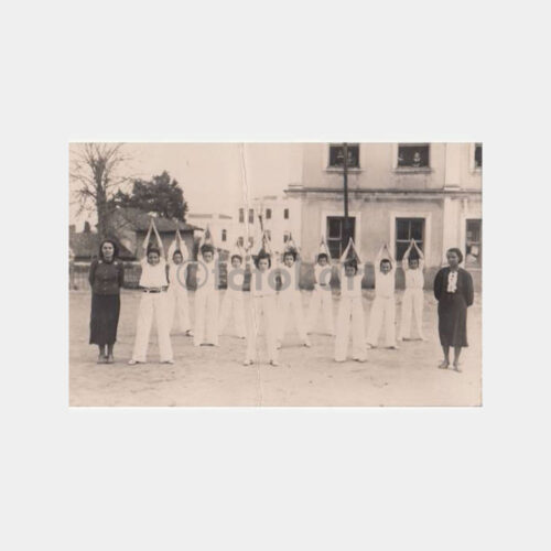 1930 Tekirdağ -Foto Ahmet- Okul Beden Eğitimi Dersi Fotoğraf