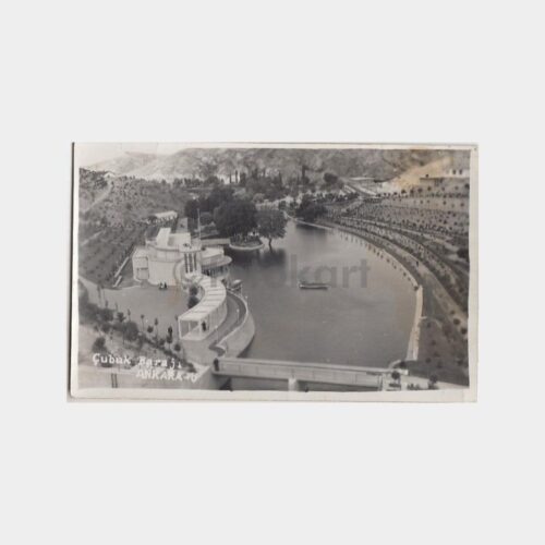 1940 Ankara Çubuk Barajı Görünüş Kartpostal
