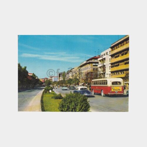 1969 Ankara Atatürk Bulvarı Görünüş Kartpostal
