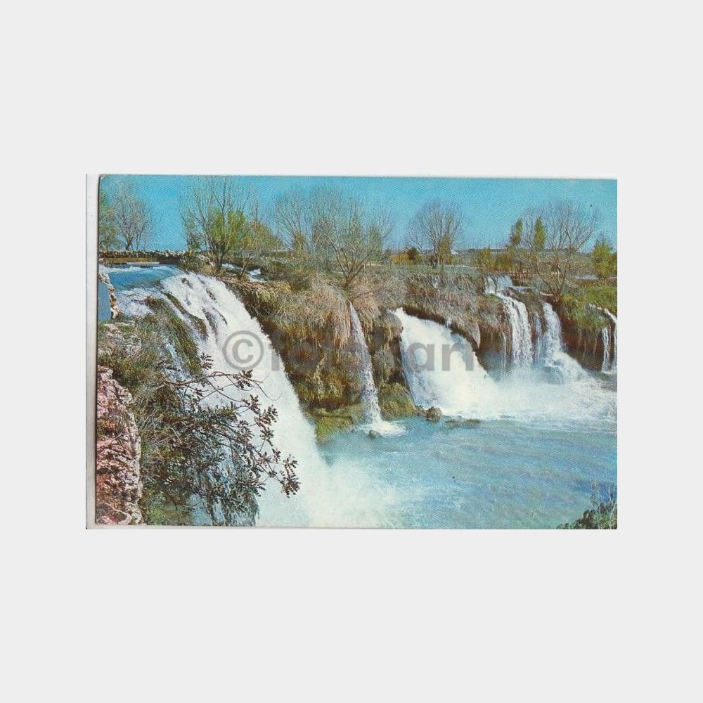 1978 Antalya Varsak Düden Şelalesi Görünüş Kartpostal