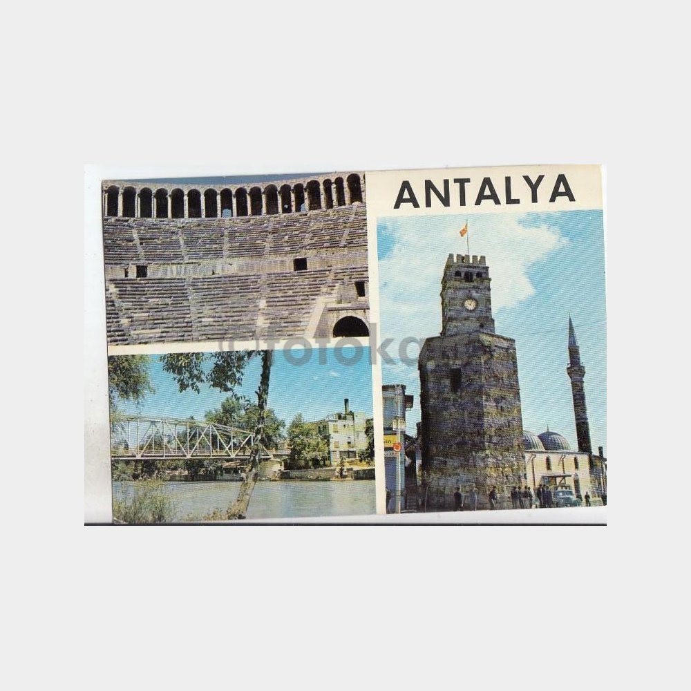 1978 Antalya Değişik Görünüş Kartpostal