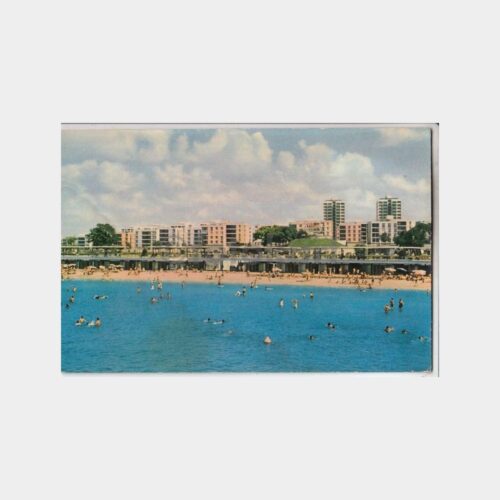 1968 Bakırköy Ataköy Plajı Görünüş Kartpostal