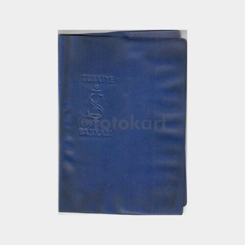 1976 Türkiye İş Bankası Mavi Plastik Defter Kabı