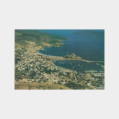 1980 Bodrum Havadan Görünüş Kartpostal