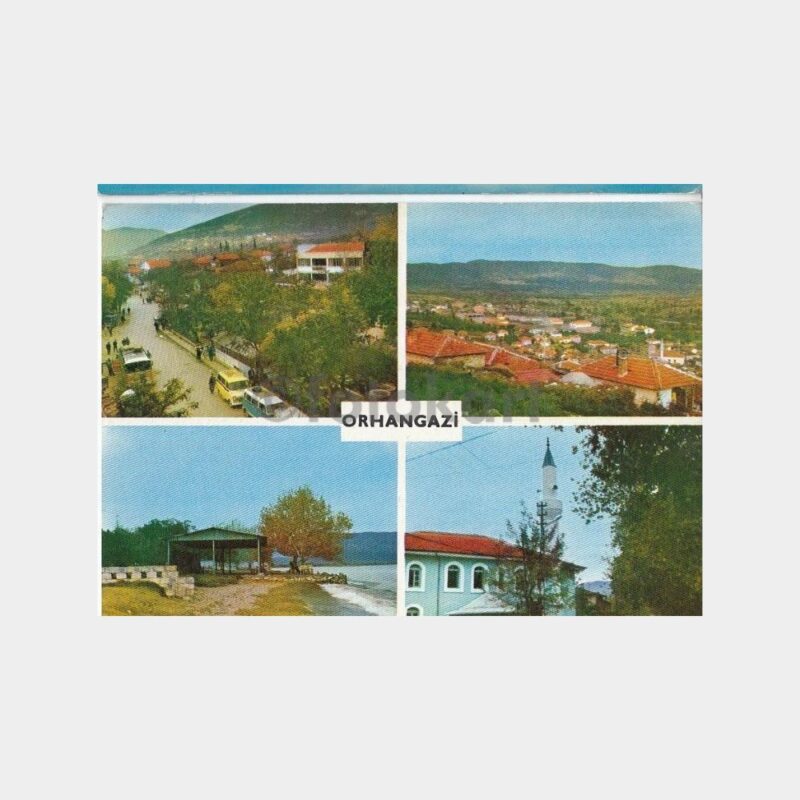 1969 Bursa Orhangazi 4 Görünüş Kartpostal