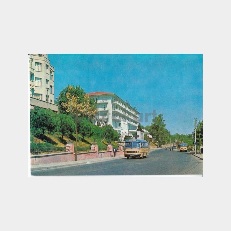 1968 Bursa Çelik Palas Şehir İçi Otobüs Kartpostal