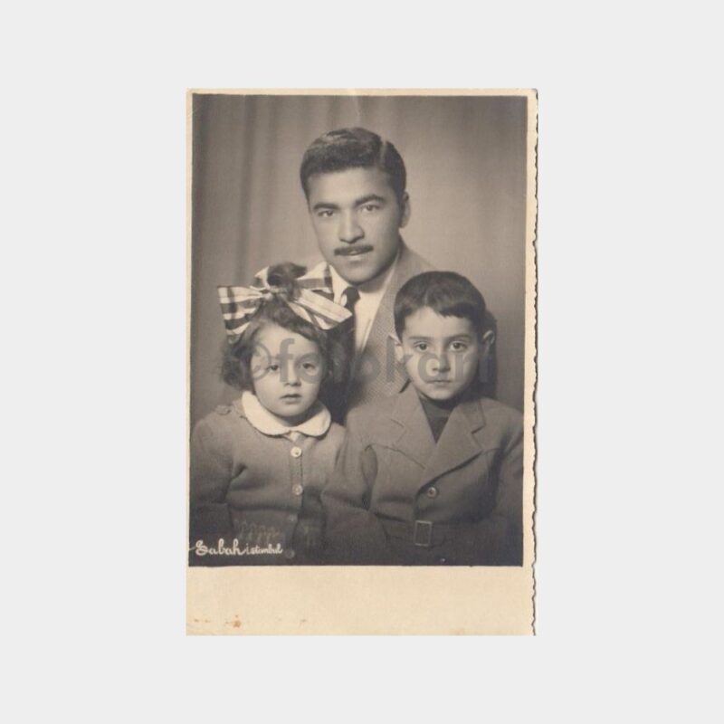1940 Foto Sabah Stüdyo - Baba Çocuklar Konulu Fotoğraf