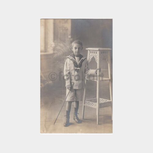 1928 Sebah Joaillier Stüdyo - Denizci Çocuk Fotoğraf