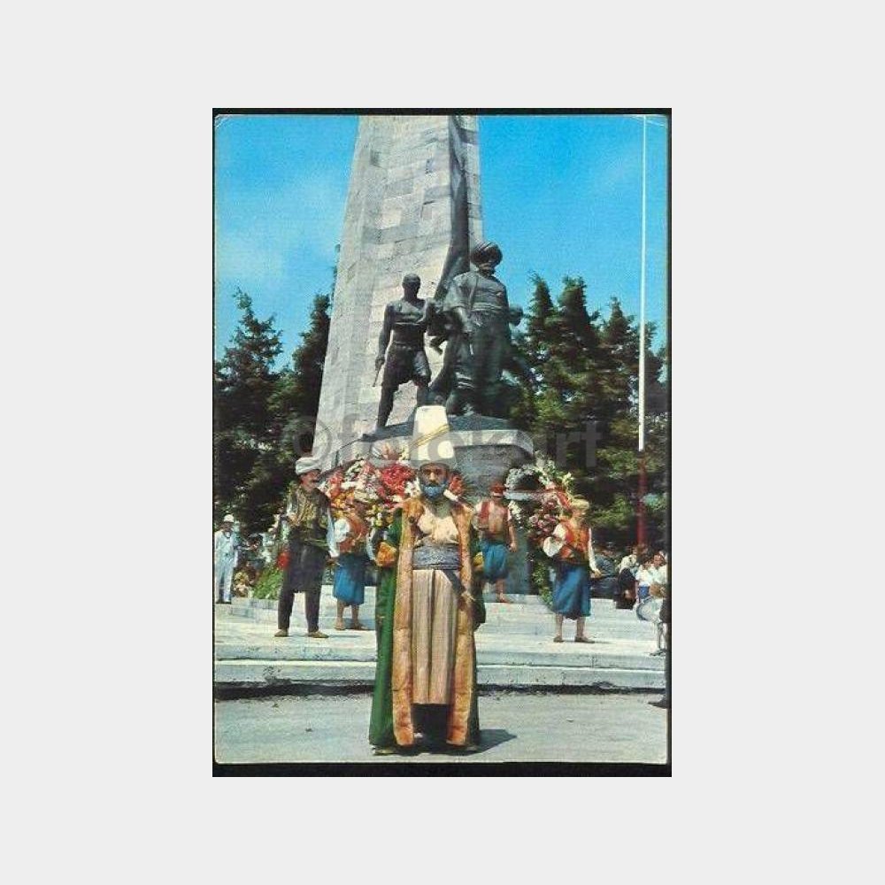 1968 Barbaros Anıtı ve Denizci Kutlama Kartpostal