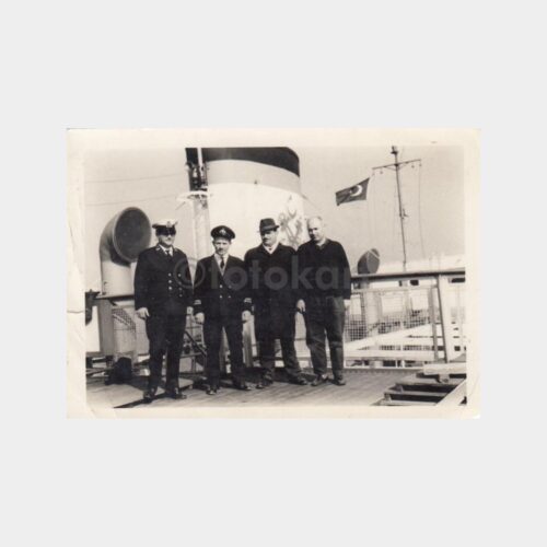 1960 Vapur Kaptan Denizci Konulu Fotoğraf