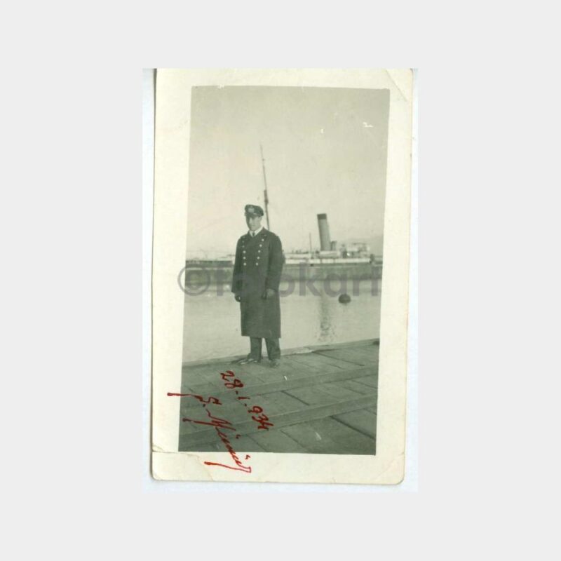 1934 Denizci ve Gemi Görünüş Fotoğraf