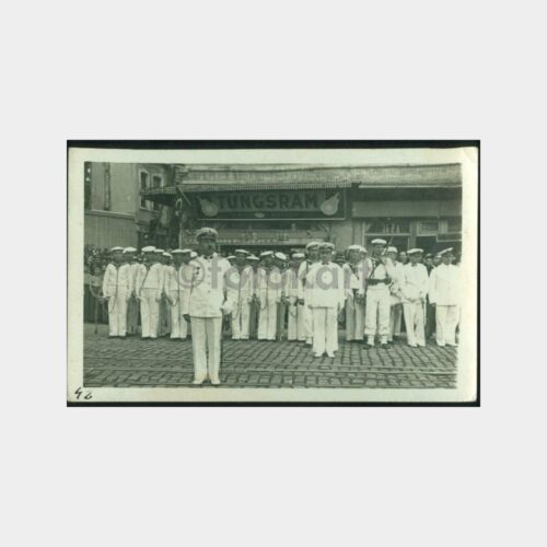 1940 Denizci Askerler Tören Görünüş Kartpostal