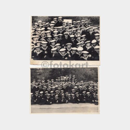 1960 Denizci Asker Öğrenciler 2 Adet Fotoğraf