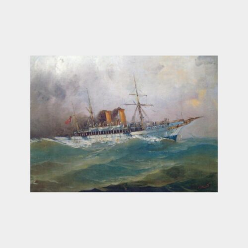 Denizcilik Konulu Kartpostal - Ertuğrul Yatı