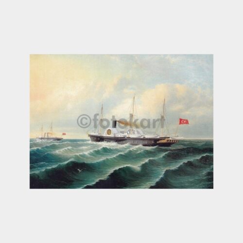 Denizcilik Konulu Kartpostal - İzzeddin Vapuru