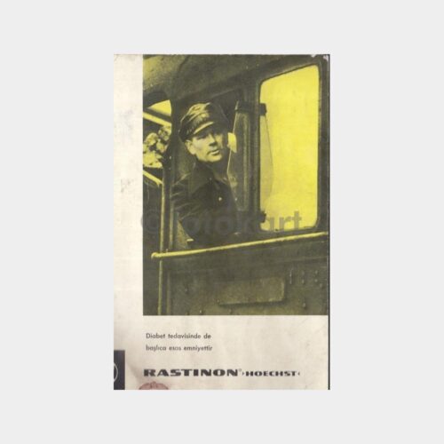 1969 Hoechst -Rastinon- Doktor Tıp İlaç Tanıtım Kartı