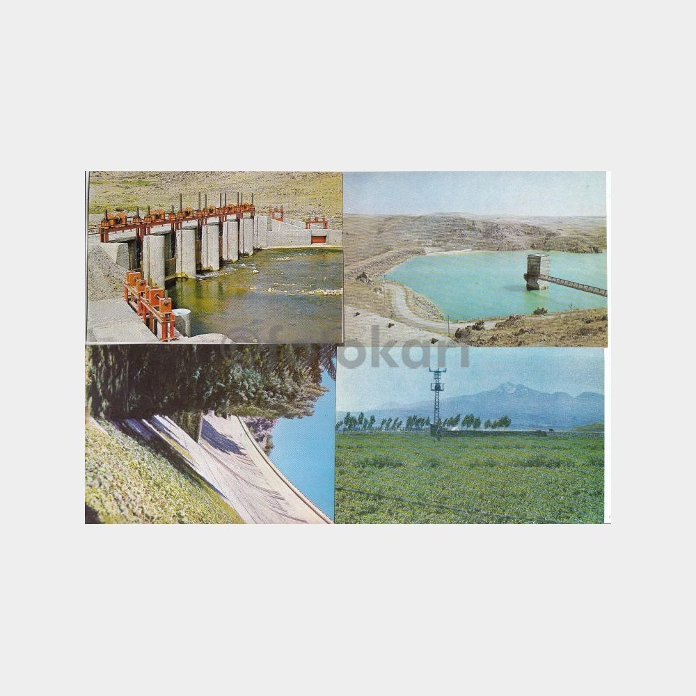 1990 DSİ Devlet Su İşleri Baraj Sulama Regülatör 16 Adet Kart - Görsel 2