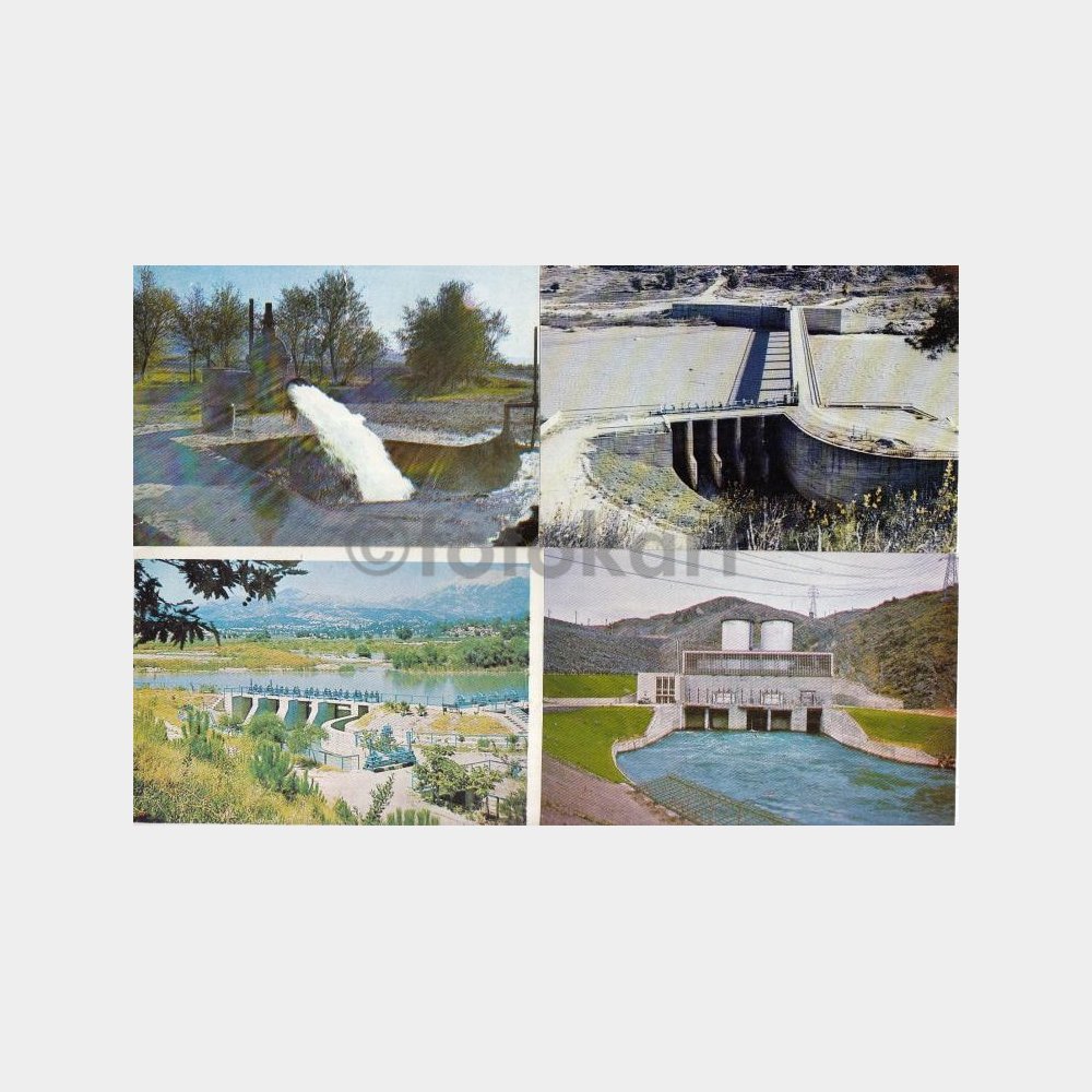 1990 DSİ Devlet Su İşleri Baraj Sulama Regülatör 16 Adet Kart