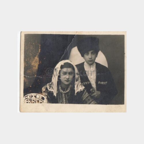 1940 Kafkas Genç Folklor Kız Konulu Fotoğraf