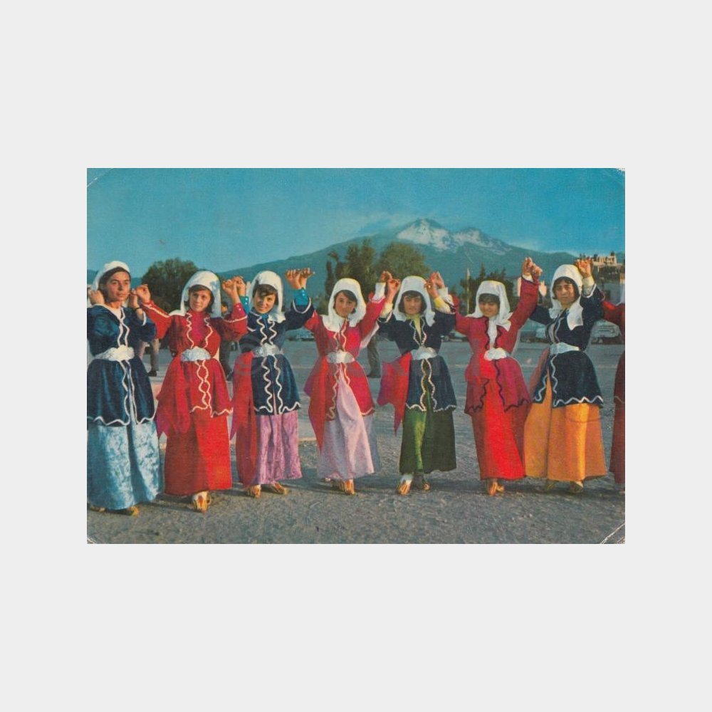 1969 Kayseri Folklor Halk Oyunu Grubu Kartpostal