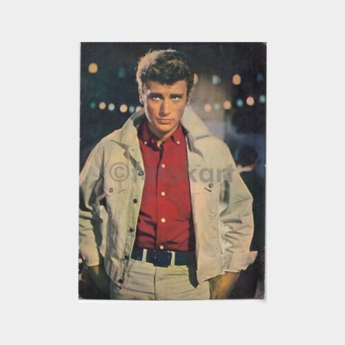 1980 Fransa Pop Müzik Sanatçısı Johnny Hallyday Kartpostal
