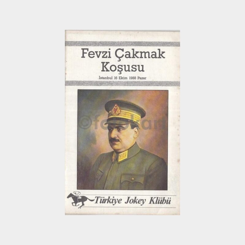 1988 Jokey Kulübü Fevzi Çakmak Koşusu Programı