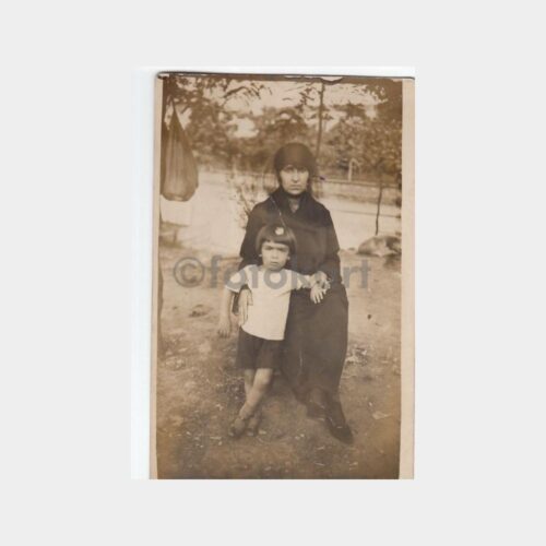 1930 Dış Mekan Kadın ve Çocuk Fotoğraf