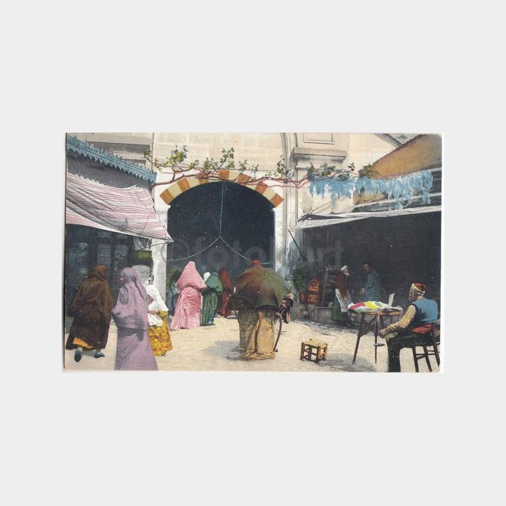 1910 İstanbul Kapalıçarşı Beyazıt Kapısı-Meslekler Kartpostal
