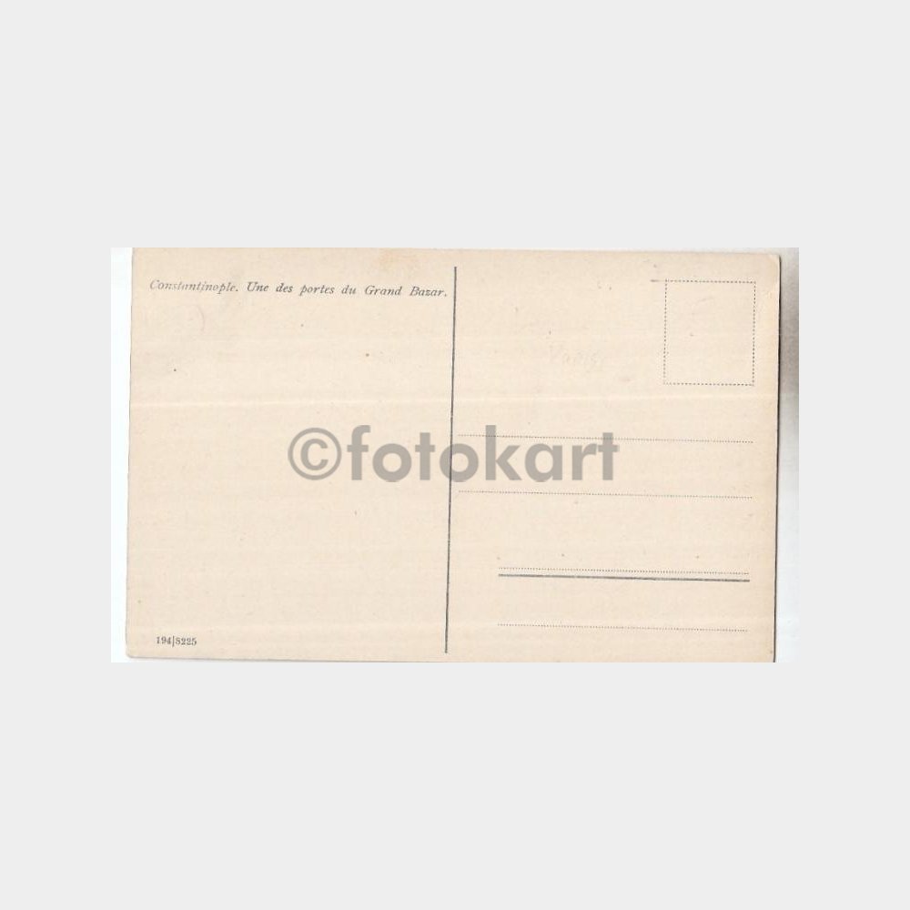 1910 İstanbul Kapalıçarşı Beyazıt Kapısı-Meslekler Kartpostal - Görsel 2