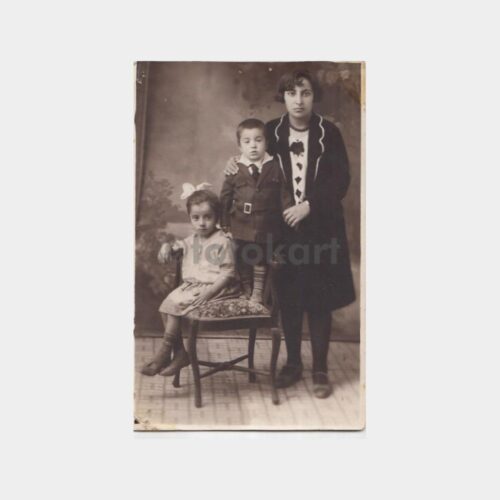 1930 Kardeşler Konulu -Arka Plan- Stüdyo Fotoğraf