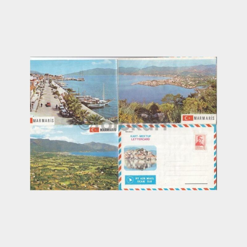 1970 Marmaris Kart Mektup Kağıdı