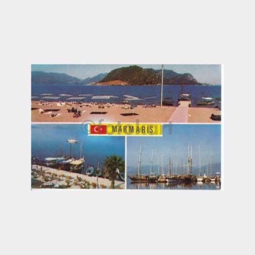 1975 Marmaris 3 Görünüş Kartpostal
