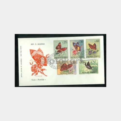 1963 San Marino - Kelebekler Serisi FDC