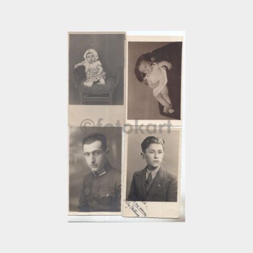 1930'lu Yıllar Çeşitli Stüdyo Fotoğraflar - 4 Adet