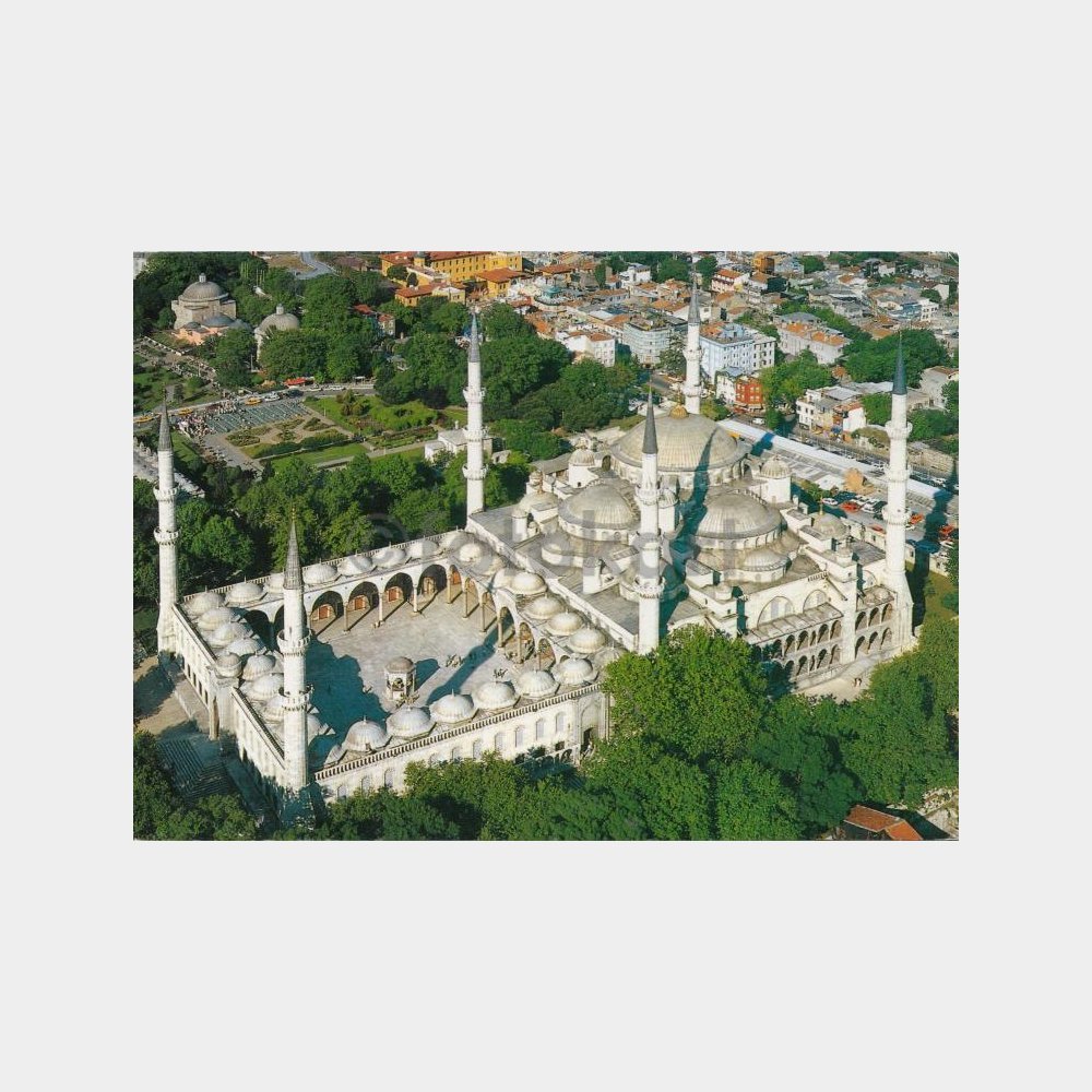 1990 Sultanahmet Camii Havadan Görünüş Kartpostal