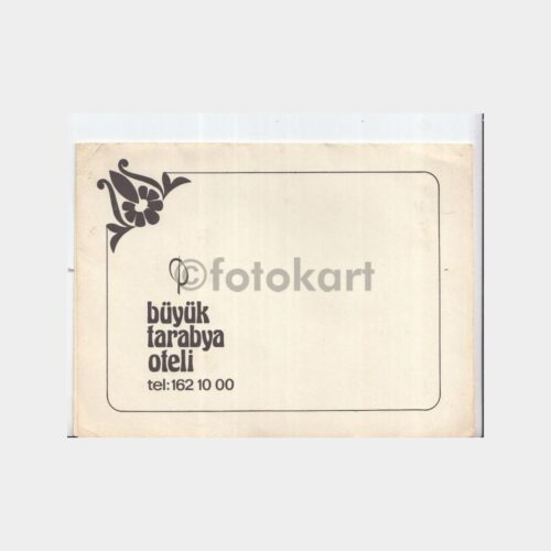 1976 Büyük Tarabya Oteli Fotoğraf Kabı