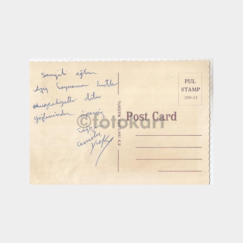 1950 Boğaziçi Tarabya Görünüş -Turistik Kartları- Kartpostal - Görsel 2