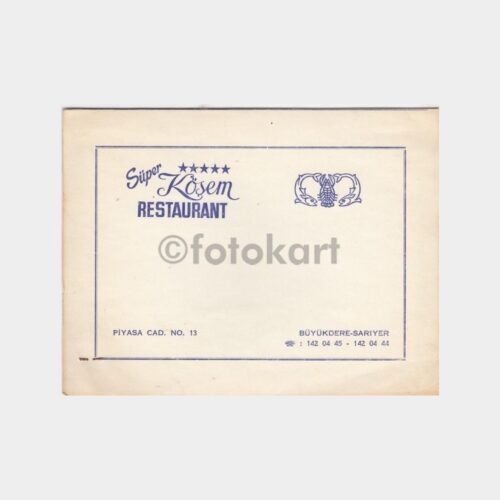 1970 Tarabya Köşem Restaurant Fotoğraf Kabı