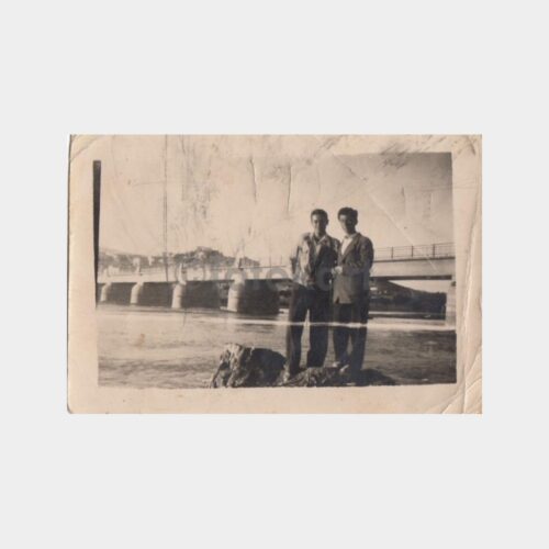 1940 Tarihi Çarşamba Köprüsü Gençler Fotoğraf