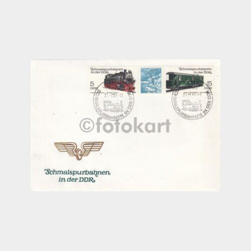 1981 Doğu Alman Tren Lokomotif Konulu FDC