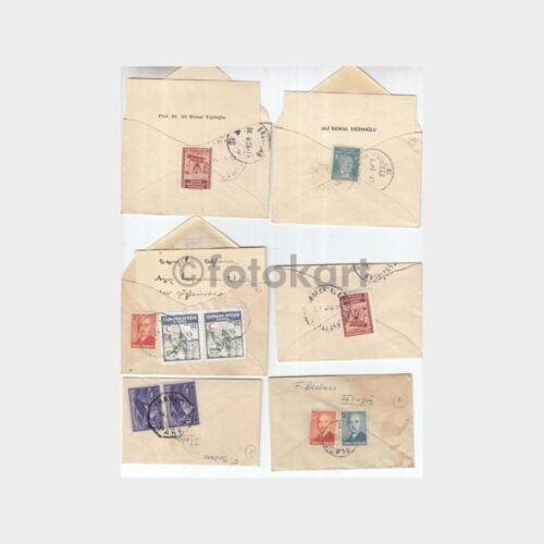 1952 Yardım Pullu Tebrik Zarfları (29 Adet)